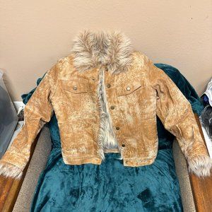 Vintage Western Faux Fur Jacket